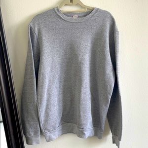 Grey melange fleece crewneck - Jerico